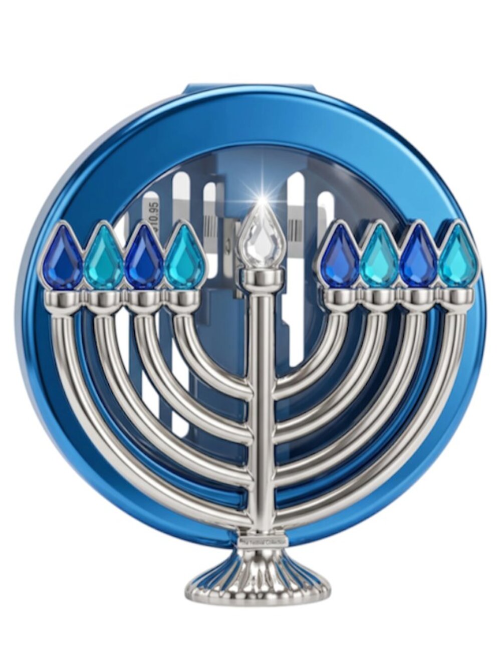Bath & Body Works Silver Menorah Vent & Visor Car Clip Fragrance Holder